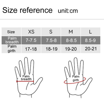 Winter Padded Ski Finger Gloves Outdoor Windproof Warm Sports Gloves, XS, S, M, L