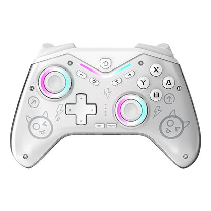 CM-619  Bluetooth Game Controller Programmable with RGB Lights for Switch / Steam Deck / PC / IOS / Android, 619 Black, 619 White