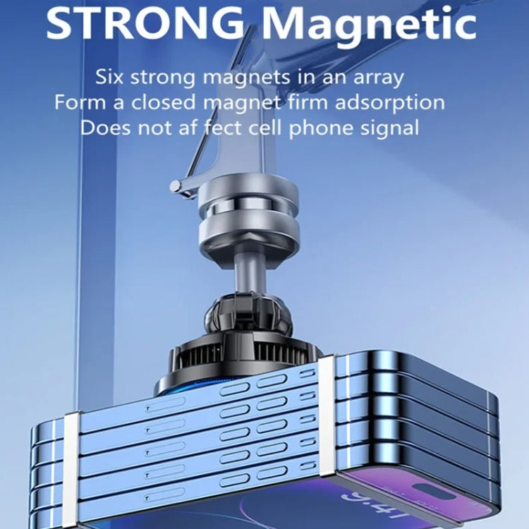 15W Car Wireless Charger Semiconductor Heat Dissipation Mobile Phone Holder RGB Light, X82