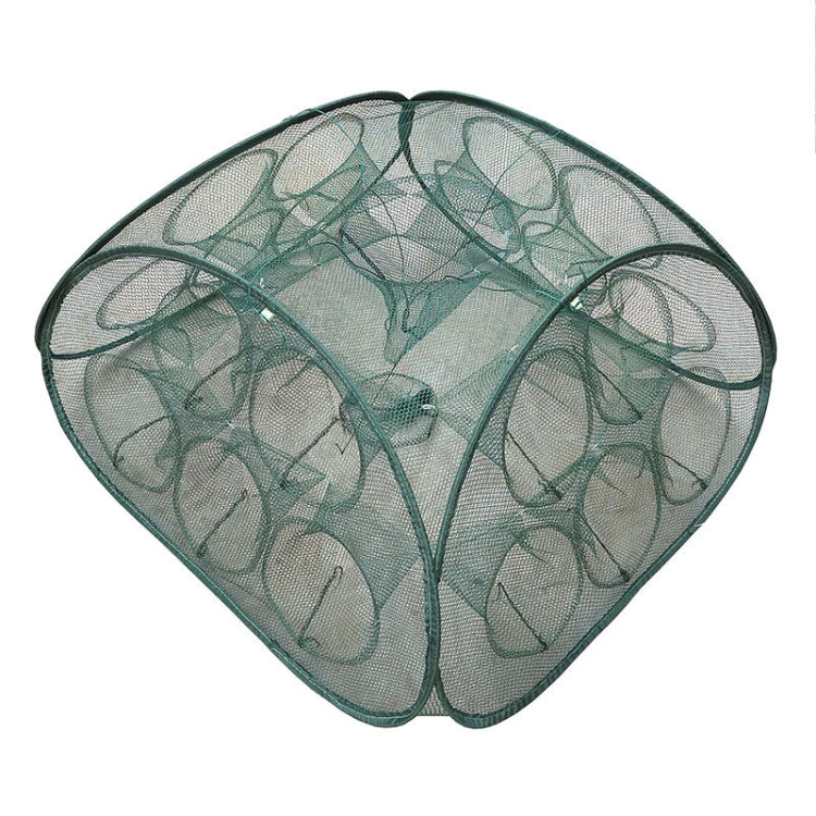 Automatic Folding Fishing Cage Square Fishing Net Shrimp Fishing Gear, 5 Holes, 9 Holes, 13 Holes, 17 Holes, 21 Holes