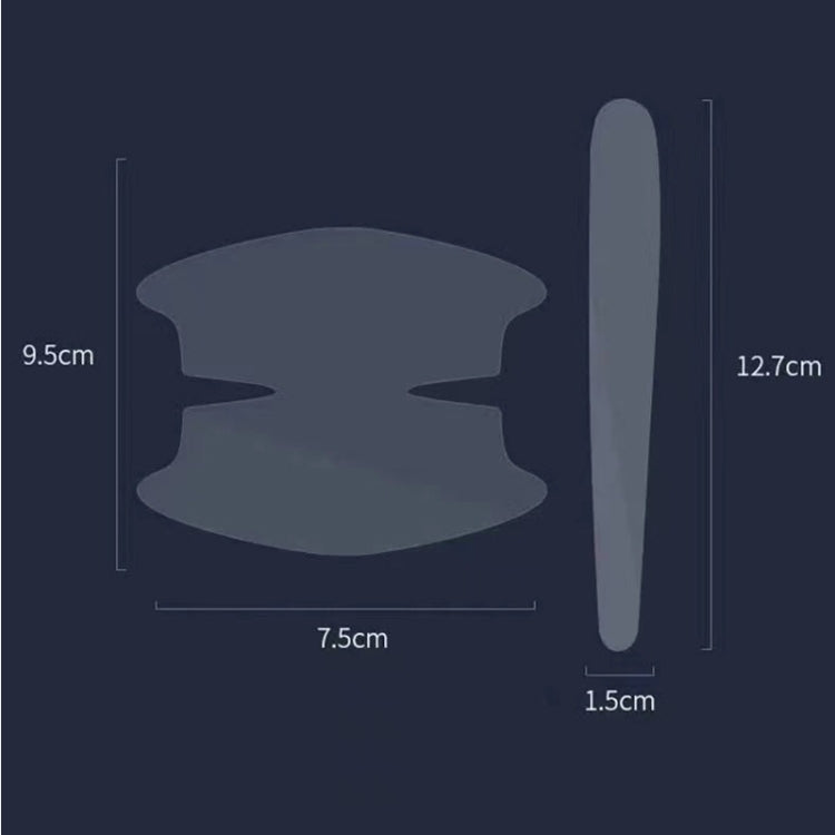 Car Door Handle Anti-scratch Protection Transparent Stickers Anti-collision Strips, 8pcs /Set