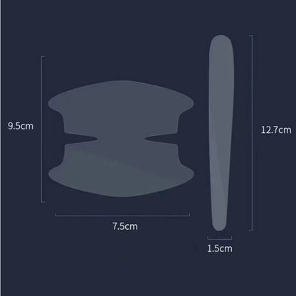 Car Door Handle Anti-scratch Protection Transparent Stickers Anti-collision Strips, 8pcs /Set