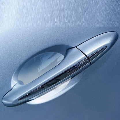 Car Door Handle Anti-scratch Protection Transparent Stickers Anti-collision Strips, 8pcs /Set