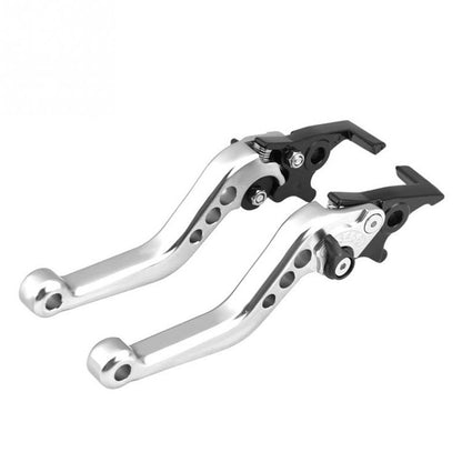 1pair Motorcycle CNC Six Speed Dual Disc Brake Handlebar Cowl Adjustable Electric Bike Brake Lever, Brake Lever(Black), Brake Lever(Silver), Brake Lever(Gold)