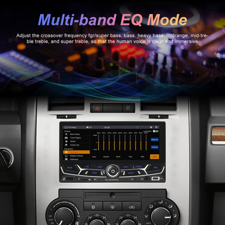 6.86inch Dual Butt Button Knob Player MP5 With Backup Camera Function / Bluetooth / CarPlay
