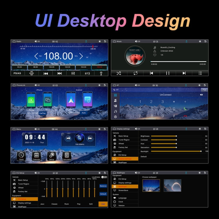 6.86inch Dual Butt Button Knob Player MP5 With Backup Camera Function / Bluetooth / CarPlay