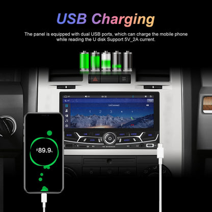 6.86inch Dual Butt Button Knob Player MP5 With Backup Camera Function / Bluetooth / CarPlay