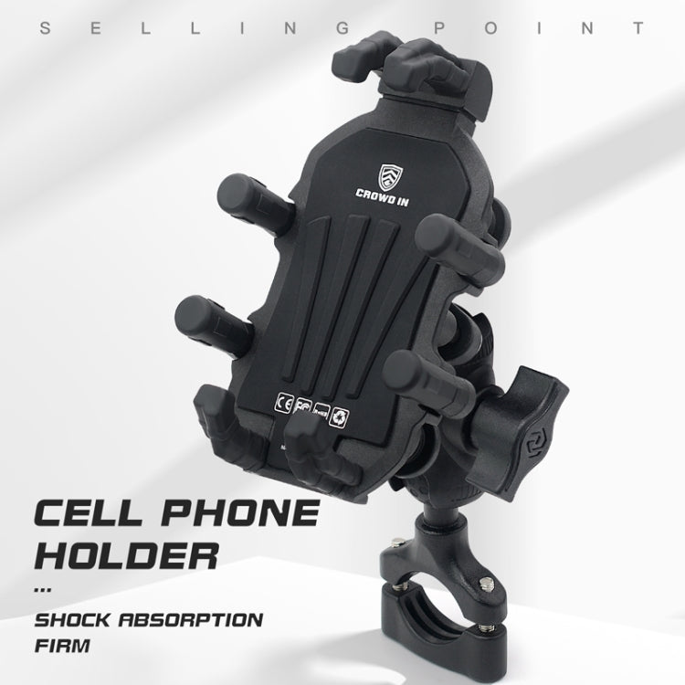Outdoor Motorcycle Aluminum Alloy Shock-absorbing Mobile Phone Holder, CS-1990A1