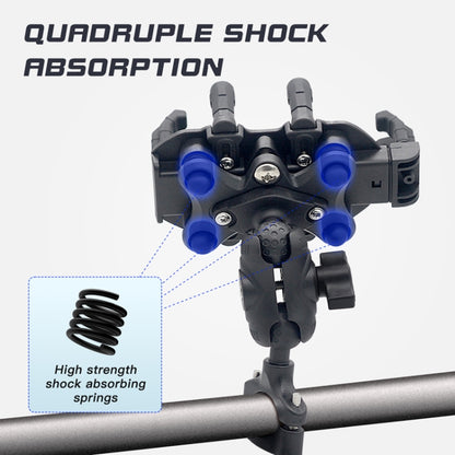 Outdoor Motorcycle Aluminum Alloy Shock-absorbing Mobile Phone Holder, CS-1990A1