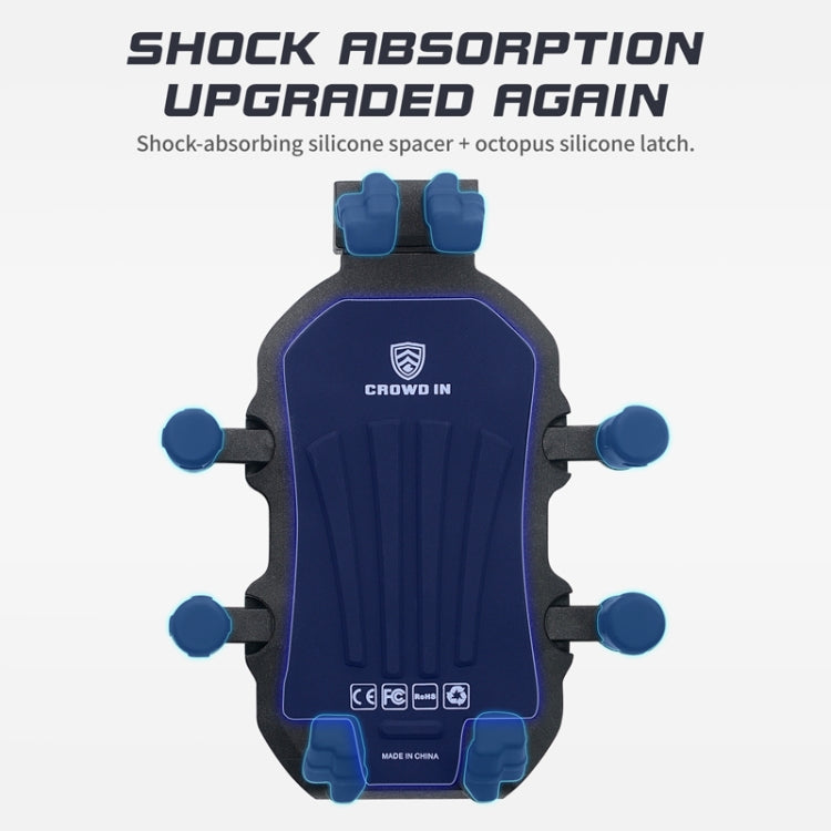 Outdoor Motorcycle Aluminum Alloy Shock-absorbing Mobile Phone Holder, CS-1990A1