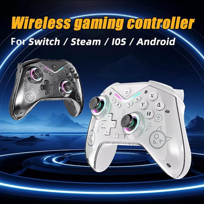 CM-617  Wireless Bluetooth Game Controller for Switch / Android / IOS / PC / Smart TV, 617 Black, 617 White