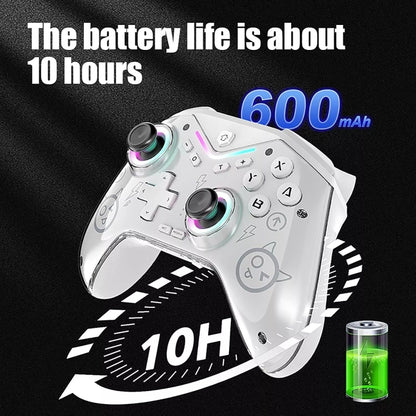 CM-617  Wireless Bluetooth Game Controller for Switch / Android / IOS / PC / Smart TV, 617 Black, 617 White