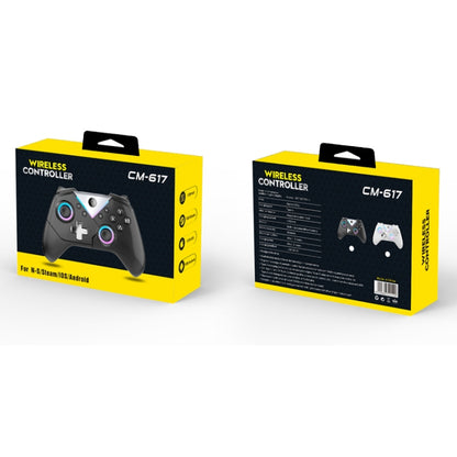 CM-617  Wireless Bluetooth Game Controller for Switch / Android / IOS / PC / Smart TV, 617 Black, 617 White