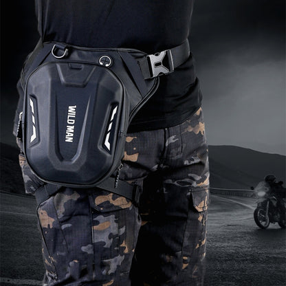 WILD MAN L1 3L Outdoor Motorcycle Riding Hard Shell Waist Bag Sports Cross-body Bag, L1