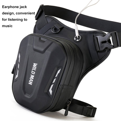WILD MAN L1 3L Outdoor Motorcycle Riding Hard Shell Waist Bag Sports Cross-body Bag, L1