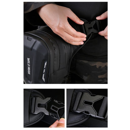 WILD MAN L1 3L Outdoor Motorcycle Riding Hard Shell Waist Bag Sports Cross-body Bag, L1