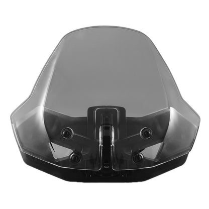 For Can-Am Ryker 600/Ryker 900 Adjustable Front Windshield, Transparent, Grey