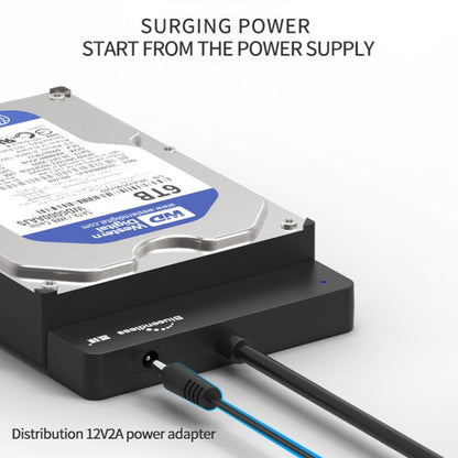 Blueendless US35 USB3.0 To SATA Adapter 2.5 / 3.5-Inch Hard Drive SSD Reader, USB3.0 EU Plug