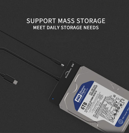 Blueendless US35 USB3.0 To SATA Adapter 2.5 / 3.5-Inch Hard Drive SSD Reader, USB3.0 EU Plug