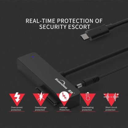 Blueendless US35 USB3.0 To SATA Adapter 2.5 / 3.5-Inch Hard Drive SSD Reader, USB3.0 EU Plug