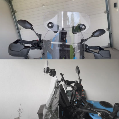 Motorcycle Modification Heightened Adjustable Windshield