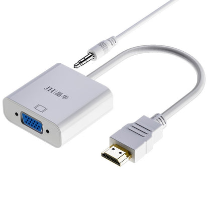 JINGHUA HDMI To VGA Adapter Cable Laptop Video Converter, No Audio Black, No Audio White, With Audio White, With Audio Black