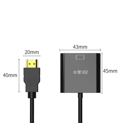 JINGHUA HDMI To VGA Adapter Cable Laptop Video Converter, No Audio Black, No Audio White, With Audio White, With Audio Black