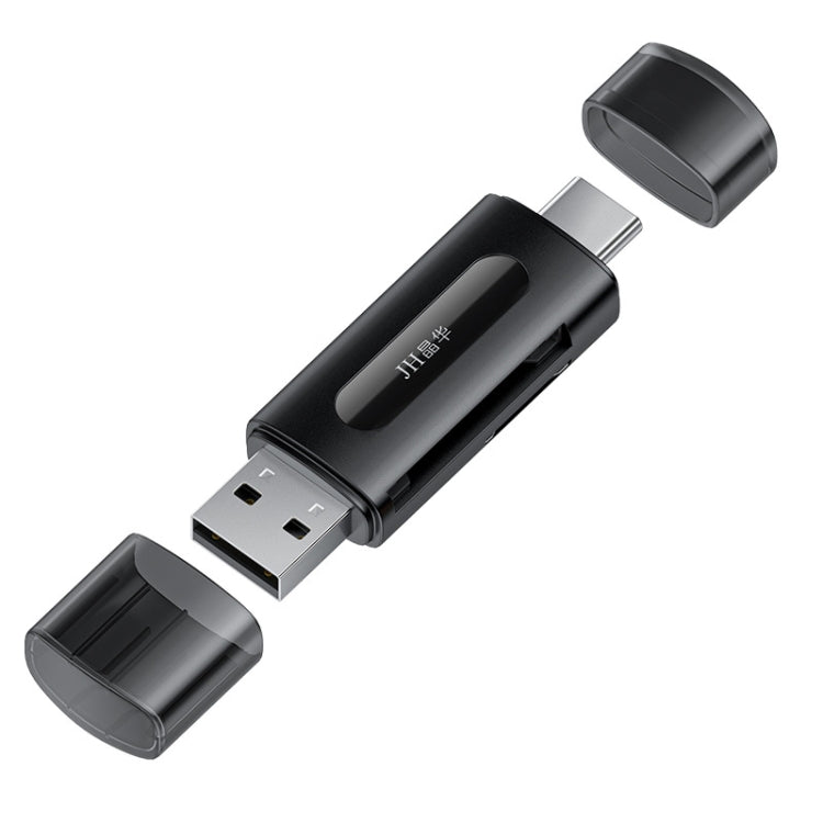 JINGHUA Type-C / USB2.0 TF+SD 2 In 1 Card Reader Multi-function Reader