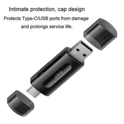 JINGHUA Type-C / USB2.0 TF+SD 2 In 1 Card Reader Multi-function Reader