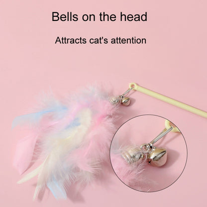 Cats Detachable Self-Exciting Toys Bell And Feather Teaser, Corn Green, Corn Yellow, Corn Blue, Cactus Green, Cactus Yellow, Cactus Blue