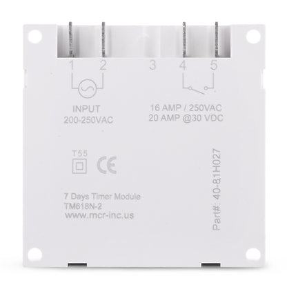 7 Days Weekly Programmable Digital Electronic Timer Switch, SINOTIMER TM618N-4 12V