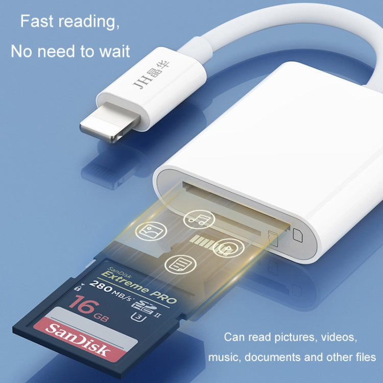JINGHUA Mobile Phone Card Reader Converter Memory Card Reader, Lighning With Cable SD, Lighning With Cable TF+SD, Type-C With Cable SD, Type-C With Cable TF+SD