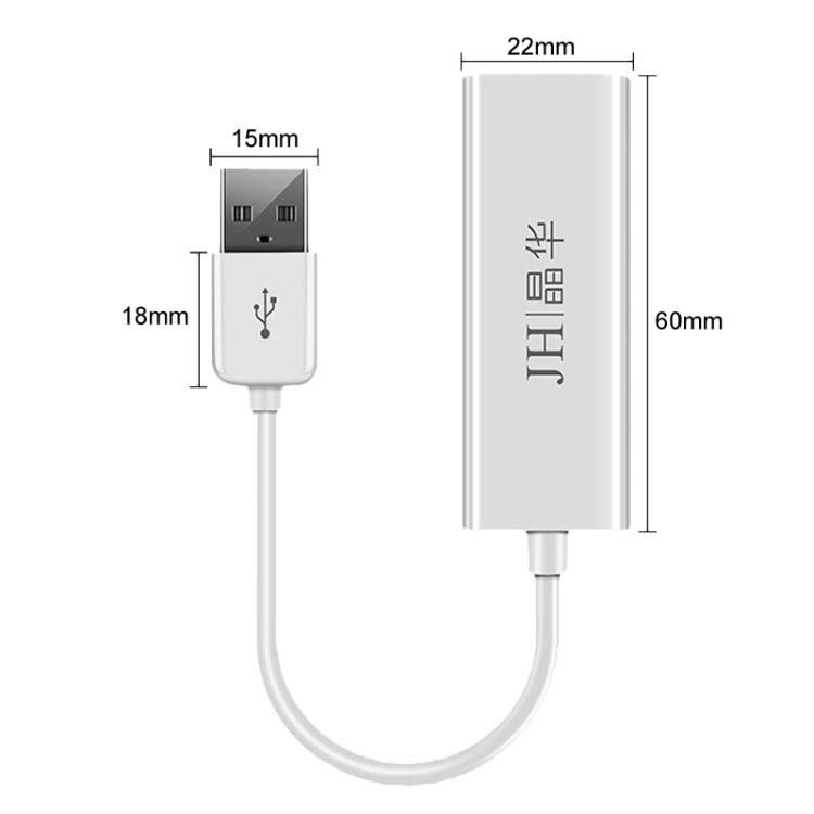 JINGHUA Z310 USB2.0 To RJ45 100Mbps Network Card Network Interface Box Laptop Network Card Free Driver