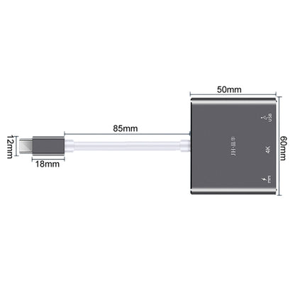 JINGHUA Z330 3 In 1 Type-C Docking Station HDMI 4K Adapter USB3.0 Interface Converter