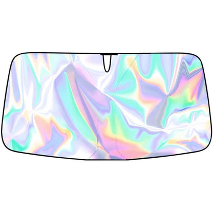 Car Front Windshield Sunshade Colorful Laser Heat Insulation Sunscreen Sunshade Umbrella, 145x90cm, 142x80cm, 136x65cm