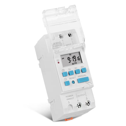 16A DIN Rail 4 Pins Voltage Output Digital Switch Timer Automatic Cycle Timing Controller, SINOTIMER TM919H-2 220V, SINOTIMER TM919H-3 24V, SINOTIMER TM919H-4 12V, SINOTIMER TM919HK 85-265V AC