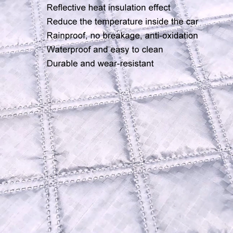 Car Front Windshield Cover Sun Shade Snow Shield Sunscreen Heat Insulation Frostproof Car Coat Half Cover, Free Tie Model, Protect Wipers, Protecting Hood