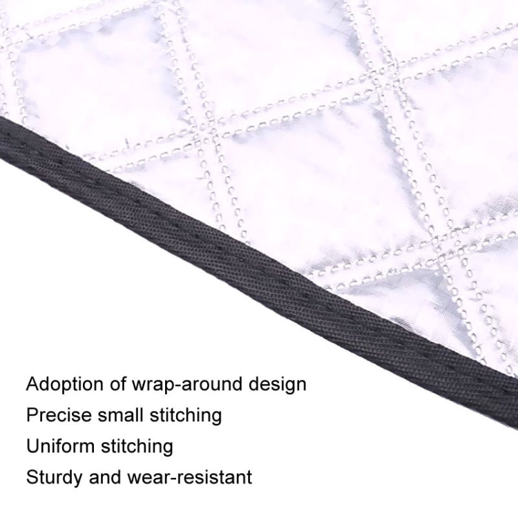 Car Front Windshield Cover Sun Shade Snow Shield Sunscreen Heat Insulation Frostproof Car Coat Half Cover, Free Tie Model, Protect Wipers, Protecting Hood