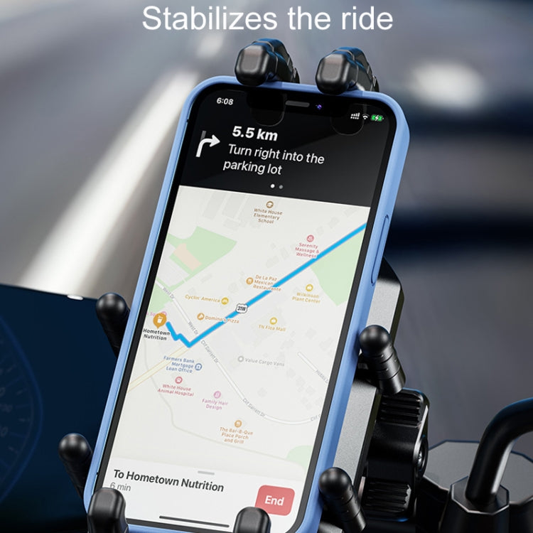 Kewig Motorcycle Octopus Holder Anti-Theft Motorcycle Cell Phone Mounts, M26-C1, M26-C2, M26-C3, M26-C4, M26-C5, M26-C6, M26-C7, M26-C8