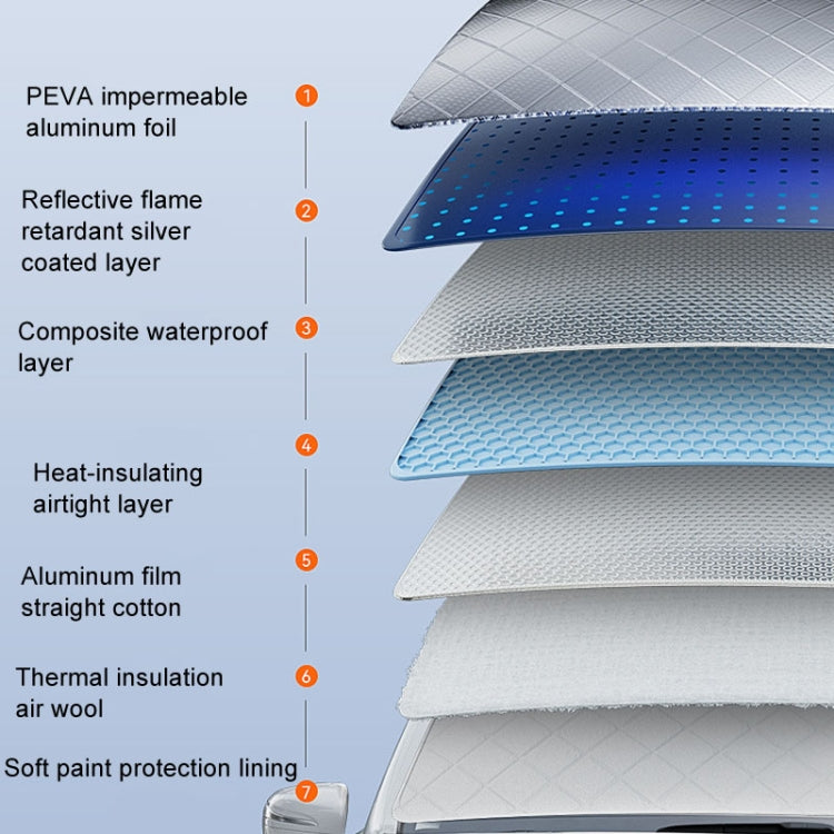 Car Snow Cover Anti-freezing Frost Cover Winter Thickened Car Clothes Blocking Cloth, Hood Full Coverage, Full Window Coverage, Sedan Full Car Coverage, SUV Full Car Coverage