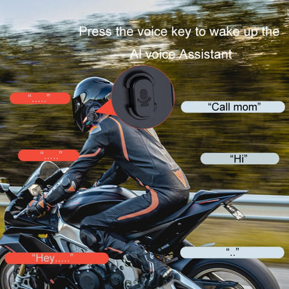 KUQIBAO Motorcycle Helmet Waterproof Bluetooth-compatible Headset With Light
