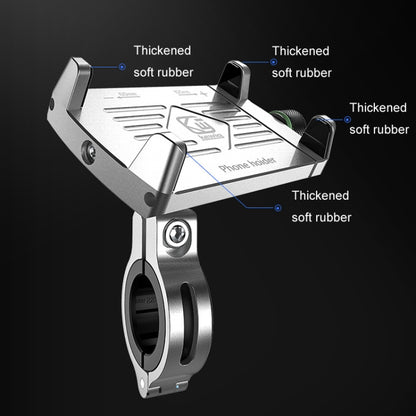 Kewig M7 Bicycle 4 Claws Aluminum Navigational Bracket Outdoor Cycling Cell Phone Holder