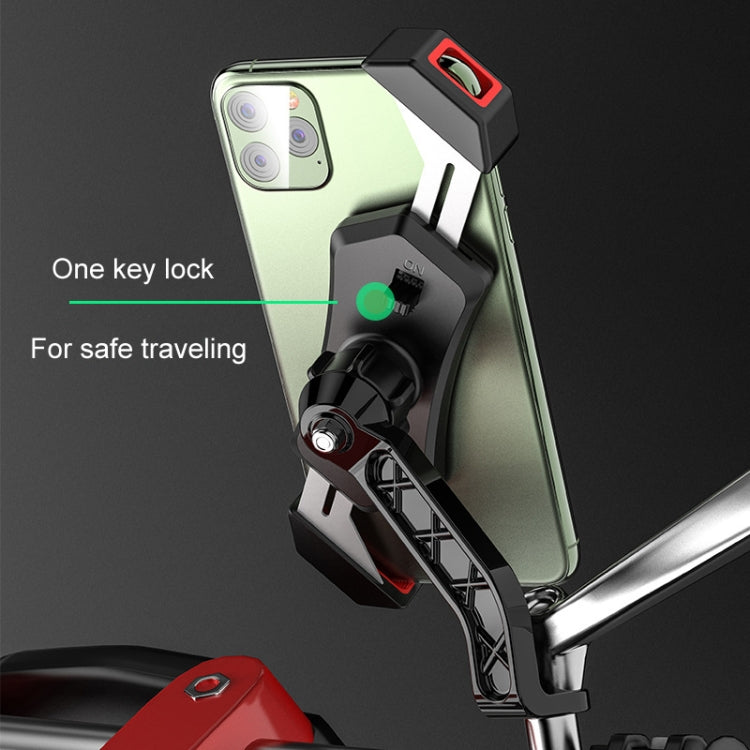 Kewig Bicycle 2 Claws Navigation Bracket Outdoor Cycling Cell Phone Holder With Safety Lock, M12-A, M12-B