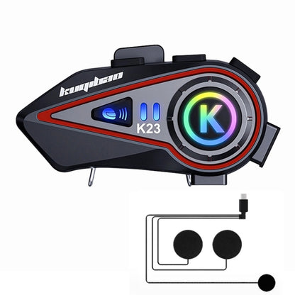 KUQIBAO Motorcycle Helmet Long-Lasting Bluetooth-compatible Headset With Light