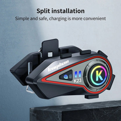 KUQIBAO Motorcycle Helmet Long-Lasting Bluetooth-compatible Headset With Light