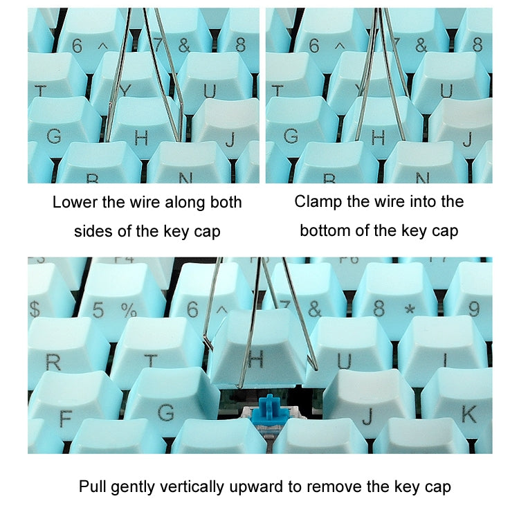 Steel Wire Mechanical Keyboard Cleaning Replacement Key Puller, 1pcs
