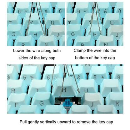 Steel Wire Mechanical Keyboard Cleaning Replacement Key Puller, 1pcs