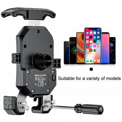 Kewig Motorcycle Heightened Navigation Bracket Outdoor Riding Anti-Theft Cell Phone Holder, M14-C3, M14-C4
