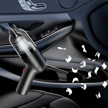 Wireless Charging Car Vacuum Cleaner Mini Handheld High Power Wet and Dry Vacuum Cleaner, Black, White, Blue, Black+2 Filters, White+2 Filters, Blue+2 Filters