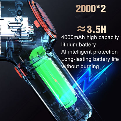 Wireless Charging Car Vacuum Cleaner Mini Handheld High Power Wet and Dry Vacuum Cleaner, Blue